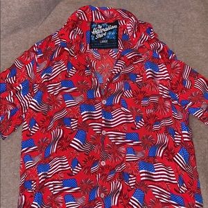 Rowdy Gentleman Stars & Stripes Hawaiian - LG